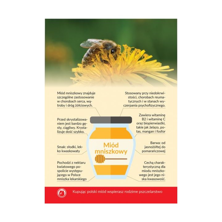 Karta informacyjna A4 "MIÓD MNISZKOWY" - KI2