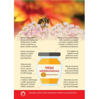 Karta informacyjna A4 "MIÓD WIELOKWIATOWY" - KI3