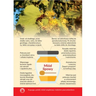 Karta informacyjna A4 "MIÓD LIPOWY" - KI5