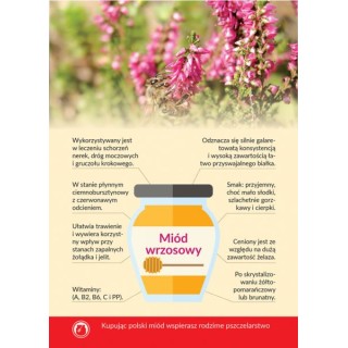 Karta informacyjna A4 "MIÓD WRZOSOWY" - KI7