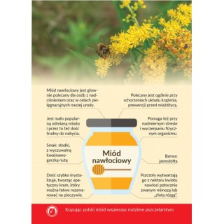 Karta informacyjna A4 "MIÓD NAWŁOCIOWY" - KI12
