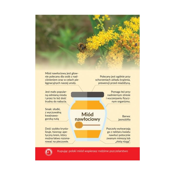 Karta informacyjna A4 "MIÓD NAWŁOCIOWY" - KI12