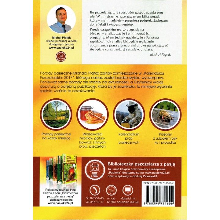 Książka "Porady pasieczne" (Michała Piątka) - K1500