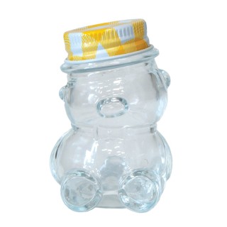 Paczka 8 szt słoiczków miś 30ml z nakrętkami  (8szt) -  wzór A38