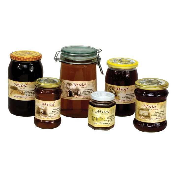 Paczka etykiet na miód wielokwiatowy - wzór 33