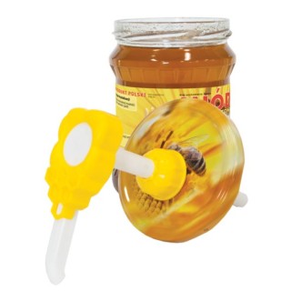 Dozownik do miodu "Komórka pszczela" + zakrywka 66m i 82mm - 1szt - DOZ9