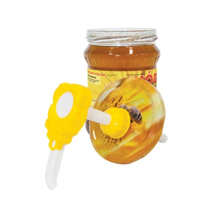 Dozownik do miodu "Komórka pszczela" + zakrywka 66m i 82mm - 1szt - DOZ9