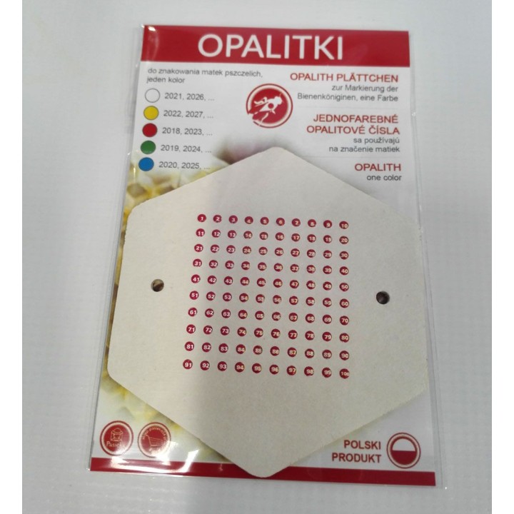 OPALITKI POLSKIE (czerwone) (1szt) - wzór OPALC