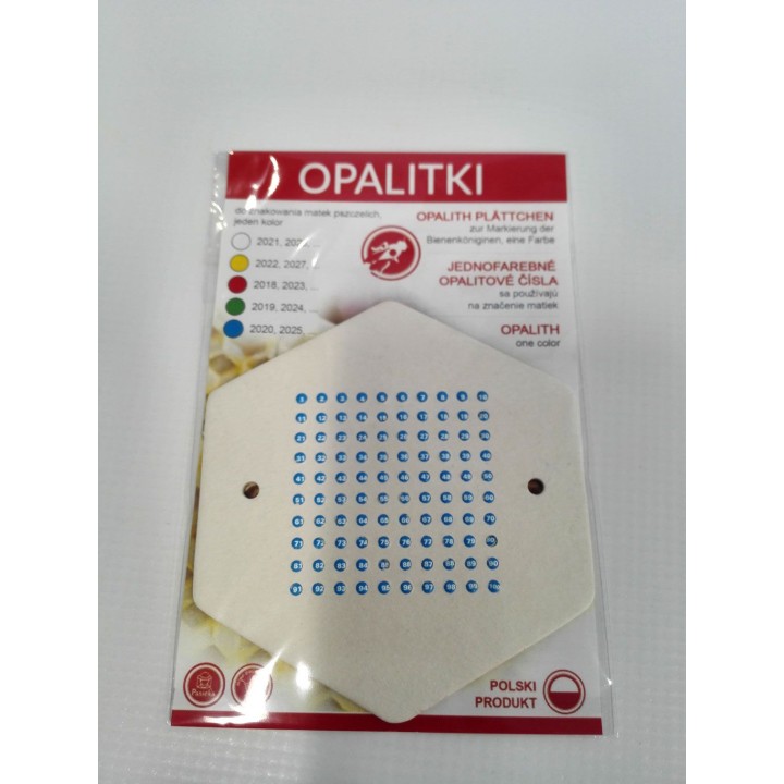 OPALITKI POLSKIE (niebieskie) (1szt) - wzór OPALN