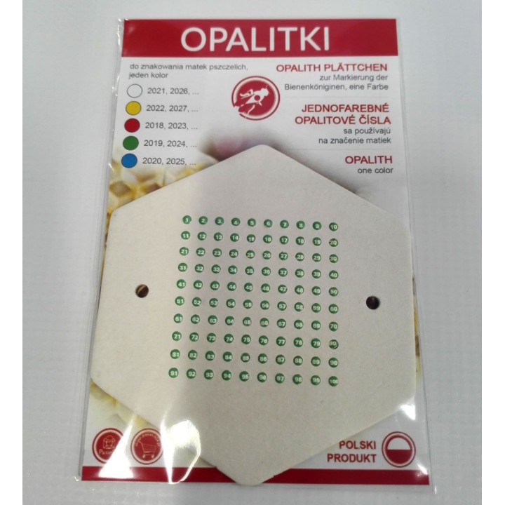 OPALITKI POLSKIE (zielone) (1szt) - wzór OPALZ