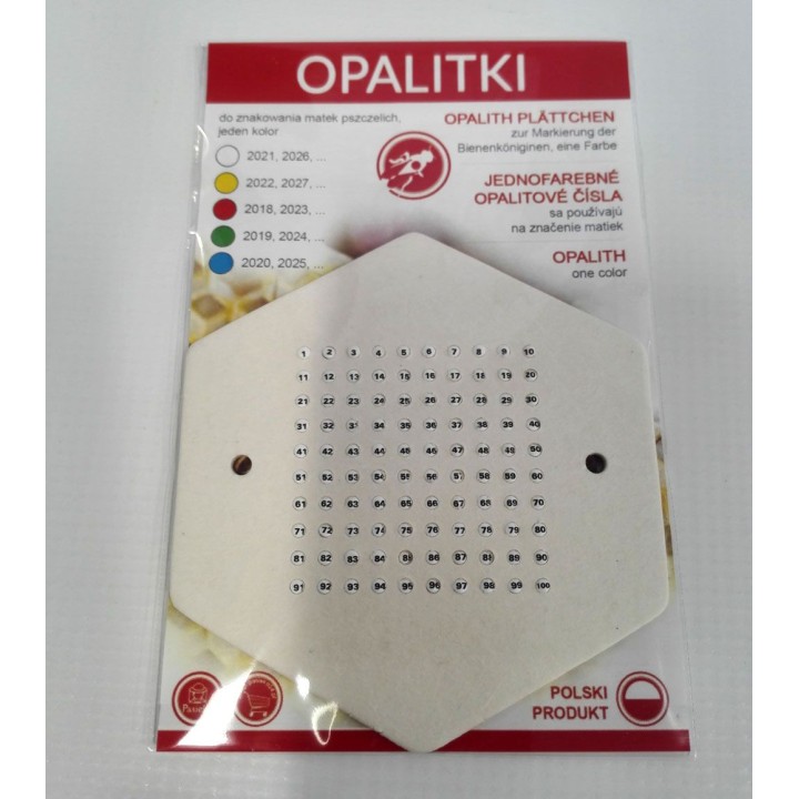 OPALITKI POLSKIE (żółte) (1szt) - wzór OPALY