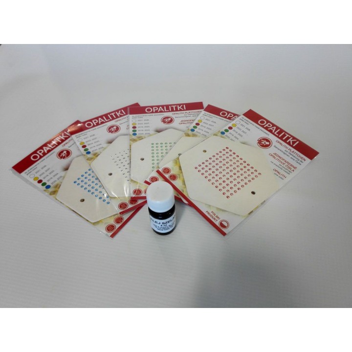 Opalitki polskie - 5 lat (1szt) + klej szelak - wzór OPAL5
