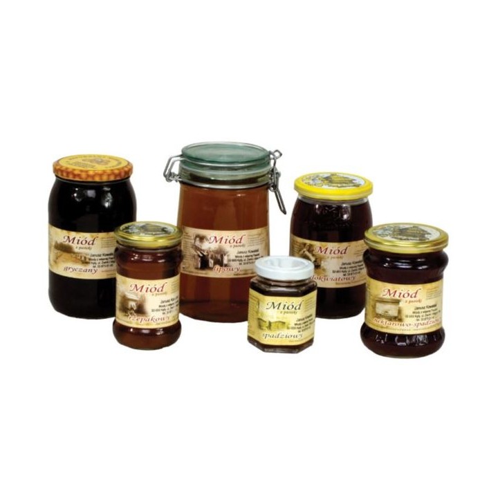 Paczka etykiet na miód malinowy 116x50 (100szt) - wzór 1029