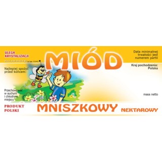 Paczka etykiet na miód mniszkowy (100szt) - wzór E1043