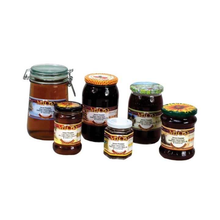 Paczka etykiet na miód wrzosowy (100szt) - wzór E1038