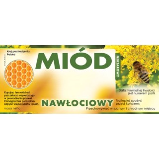 Paczka etykiet na miód nawłociowy (100szt) - wzór E1033