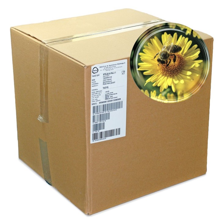 Karton zbiorczy (800 szt.) dużych nakrętek - wzór KND64