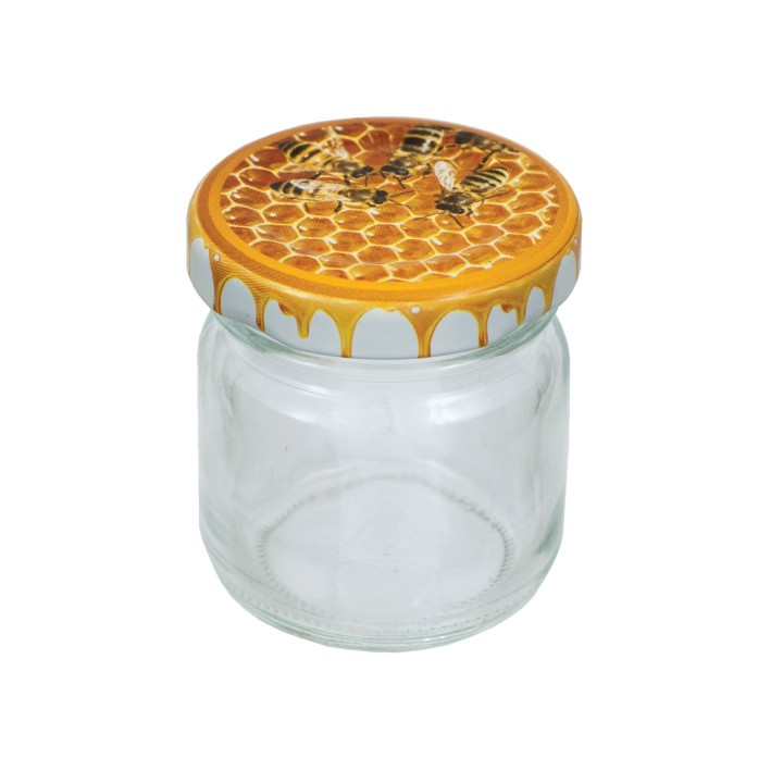 Paczka 30 szt słoiczków 50g z nakrętkami z plastrem miodu (30szt) - A1PM