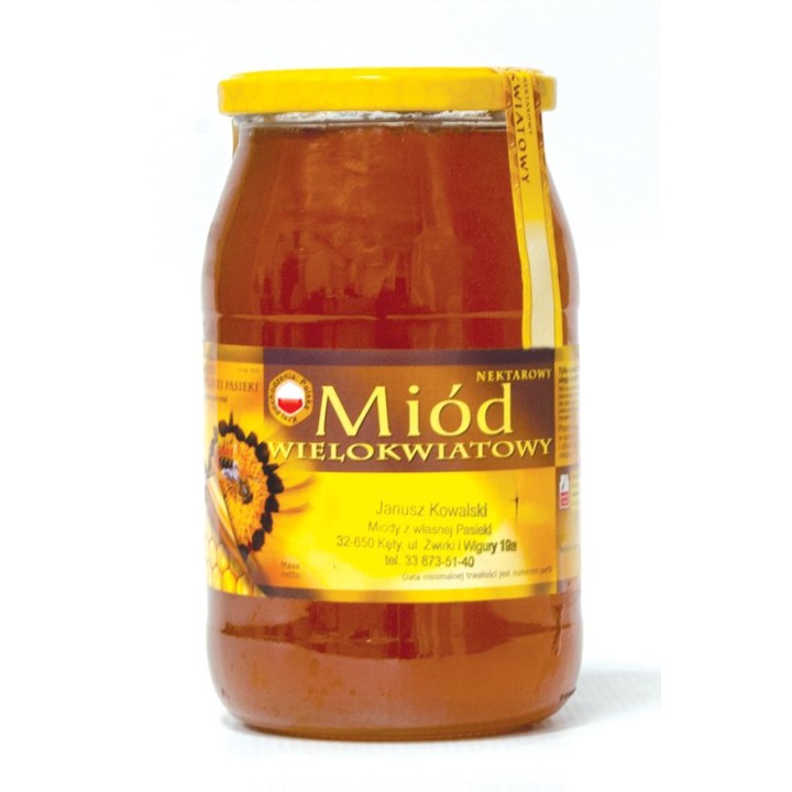 Słoiki 0,9 litra 900ml na miód i przetwory (paczka 48 szt)  - wzór A5