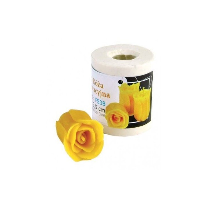 Silikonowa forma na świece - Mini róża dekoracyjna - wzór FS38