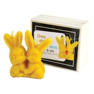 Forma na świecę - Dwa zajączki - wzór F035