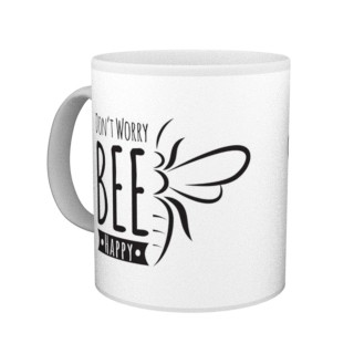Kubek z motywem pszczelarskim "DON'T WORRY BEE HAPPY" -  KUB29