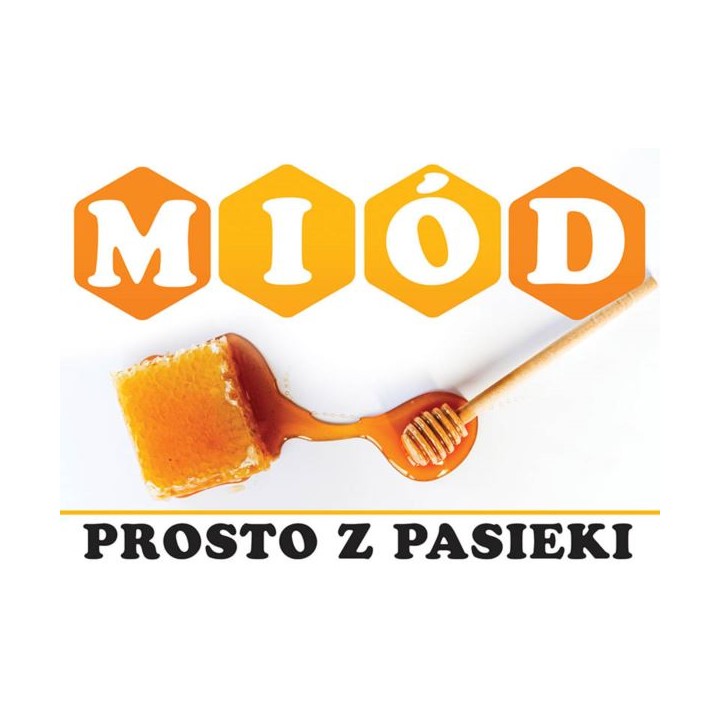 Duża tablica reklamowa  sprzedaż miodu PCV – F343