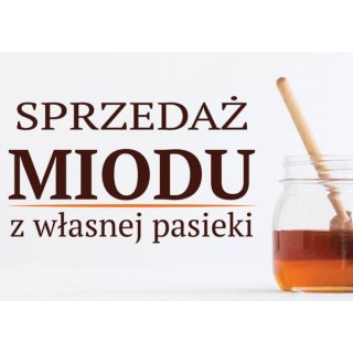 Średnia tablica reklamowa na miód PCV - wzór F244