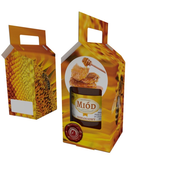 Pudełko Ozdobne na 1 słoik 900ml (10szt) - P1f