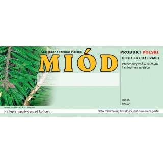 Paczka etykiet na miód – wzór E3