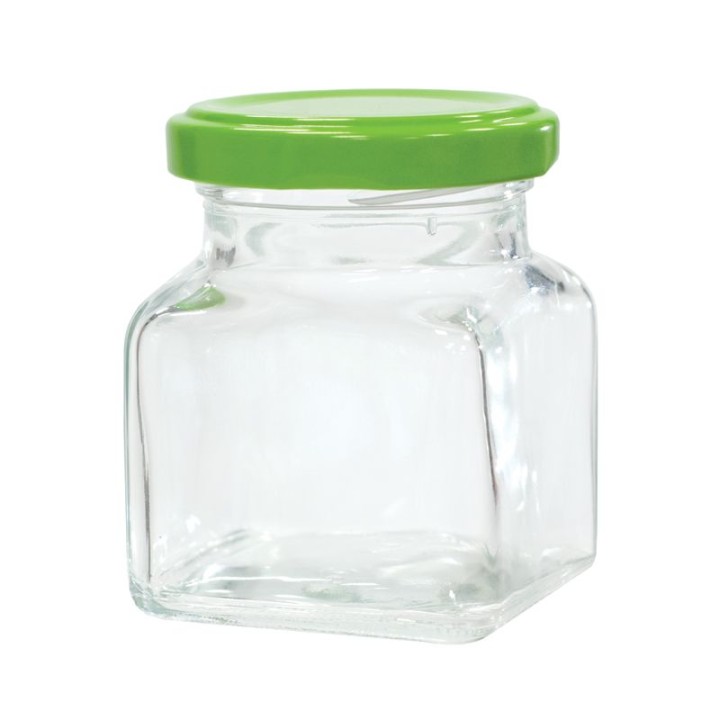 Paczka 15 szt słoiczków 120 ml TK-120 z nakrętkami w kolorze zielonym - wzór A13g