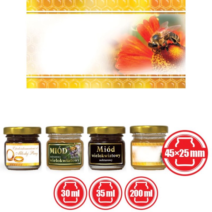 Paczka etykiet mini (naklejka uniwersalna) 100szt - wzór EM4