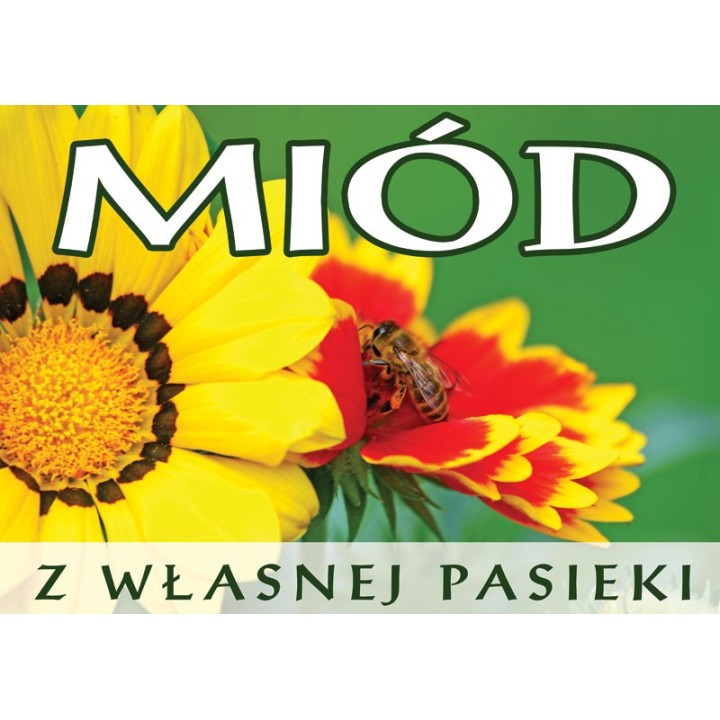 Duża tablica reklamowa  sprzedaż miodu PCV – F312