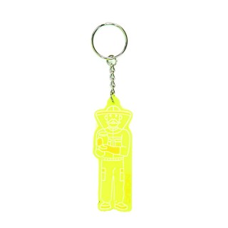 Brelok do kluczy dla pszczelarza "PSZCZELARZ" cytrynowy - API080