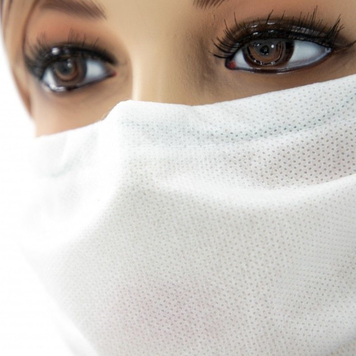 Maseczka ochronna biała - wielokrotnego użytku - 60331