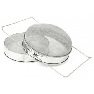 Sito podwójne nierdzewne fi225mm (1szt) - wzór 109200C