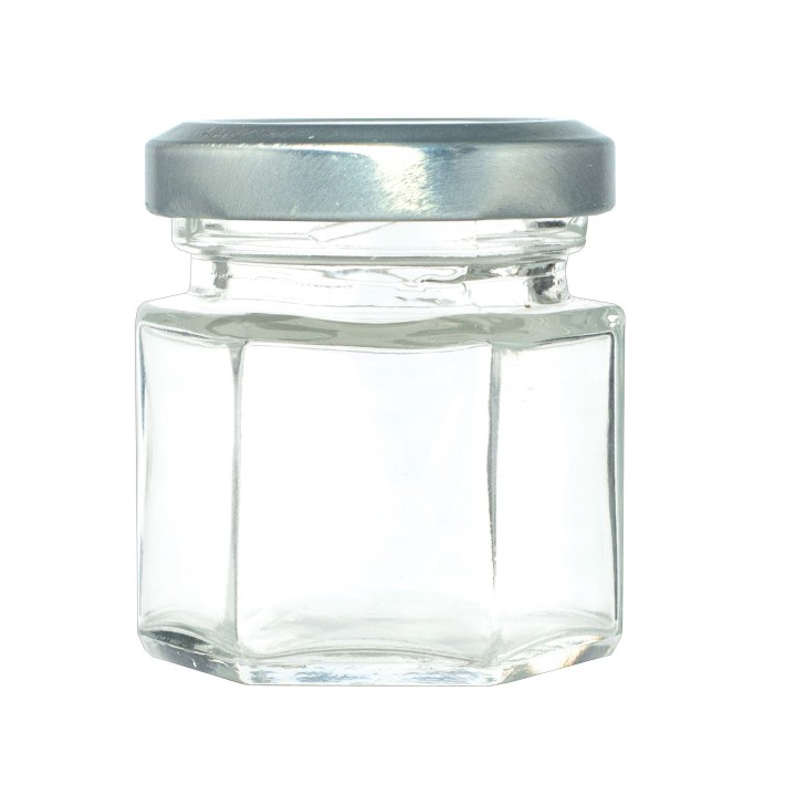 Paczka 12 szt słoiczków sześciokątnych 30 ml z zakrętką - wzór A54