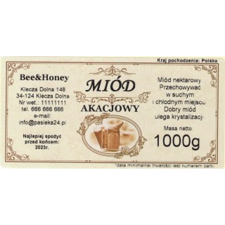 Etykieta z własnym nazwiskiem (100 szt) - wzór EN16