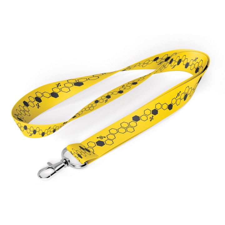 Smycz z motywem pszczelarskim z karabińczykiem (1szt) - SMY2