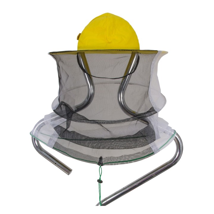 Kapelusz pszczelarski bawełniany z siatką i ściągaczem -  6025