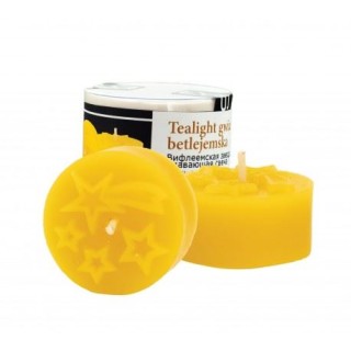 Silikonowa forma na świecę - Tealight gwiazda betlejemska - wzór FS500