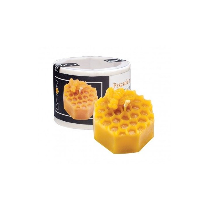 Silikonowa forma na świece - Pszczoła na plastrze - wzór FS464