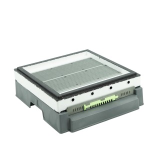 Dennica higieniczna plastikowa z segmentowym poławiaczem pyłku (niemalowany) - Dadant, Wielkopolska 12 ramkowa - 8051P0