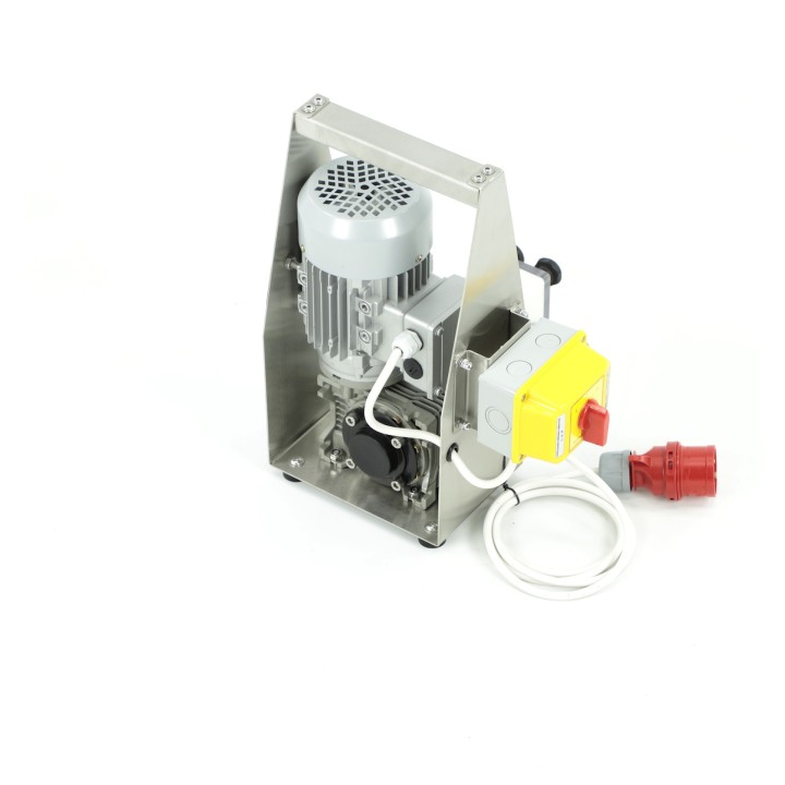 Urządzenie ssąco – tłoczące do kremowania i przepompowywania miodu 0,55 kW, 400V, z modułem zębatym - wersja kompaktowa