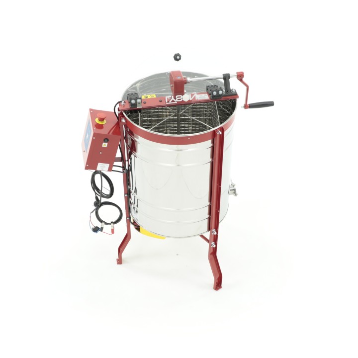 Miodarka diagonalna 4-plastrowa Wielkopolska / Langstroth ręczna+elektryczna 12V/230V Ø500mm – CLASSIC LINE - W2013B