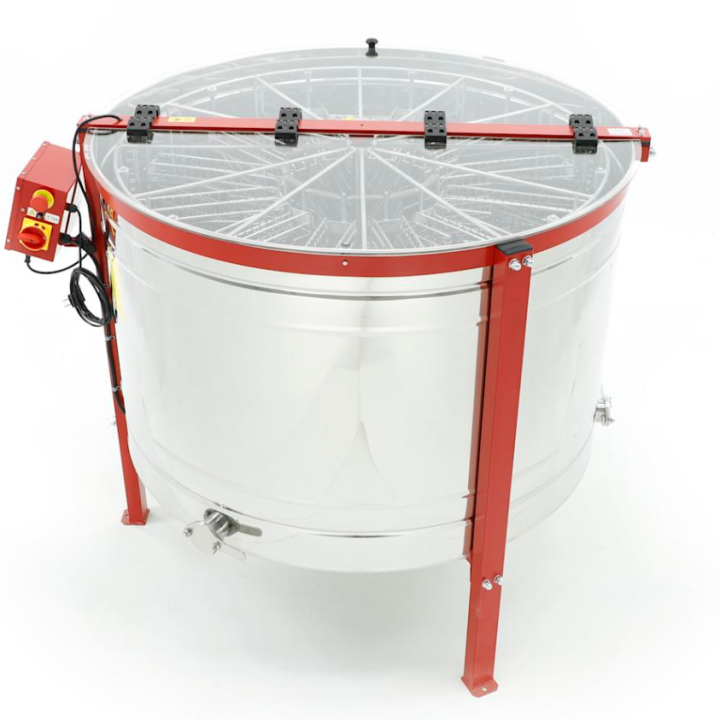 Miodarka 12-kasetowa z przegrodami Dadant / Warszawska Poszerzana elektryczna 230V automat Ø1200mm – CLASSIC LINE - W20570B