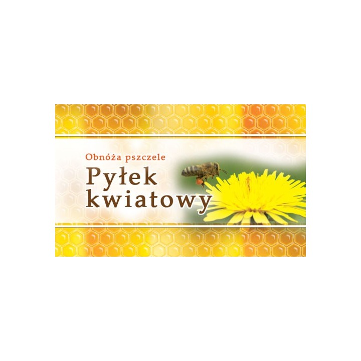 Paczka etykiet małych (pyłek kwiatowy) 100szt - wzór EM8