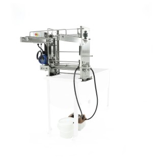 Opcja do stołu do odsklepiania – moduł odsklepiający z podajnikiem łańcuchowym 230V, z wytwornicą pary – MINIMA LINE