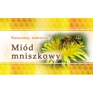 Paczka etykiet małych (miód mniszkowy) 100szt - wzór EM10