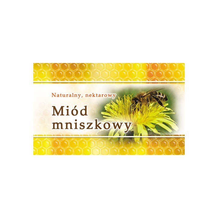 Paczka etykiet małych (miód mniszkowy) 100szt - wzór EM10